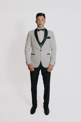 Abito bianco e nero Taglio Smoking Slim/Fit