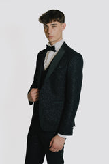 Abito taglio smoking nero Glitterato